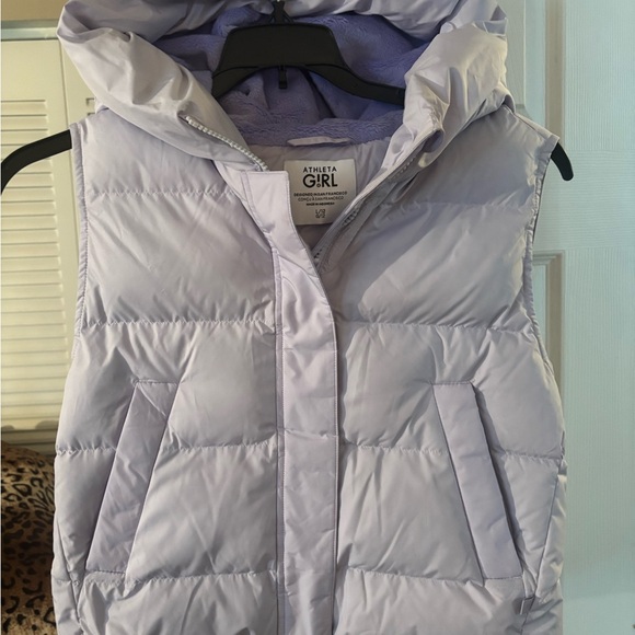 Athleta Other - Athleta Light Purple Hooded Vest